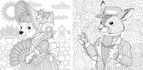 Thousand coloring pages adults cute girl royalty