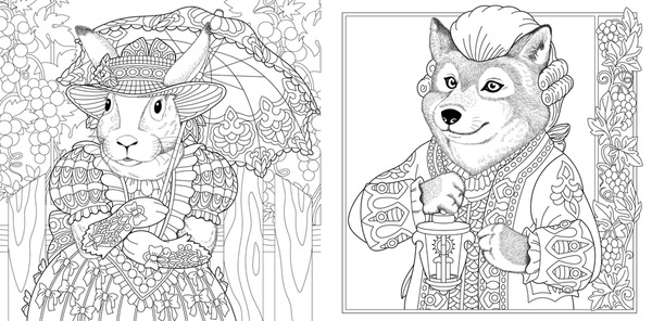 Thousand coloring pages adults cute girl royalty