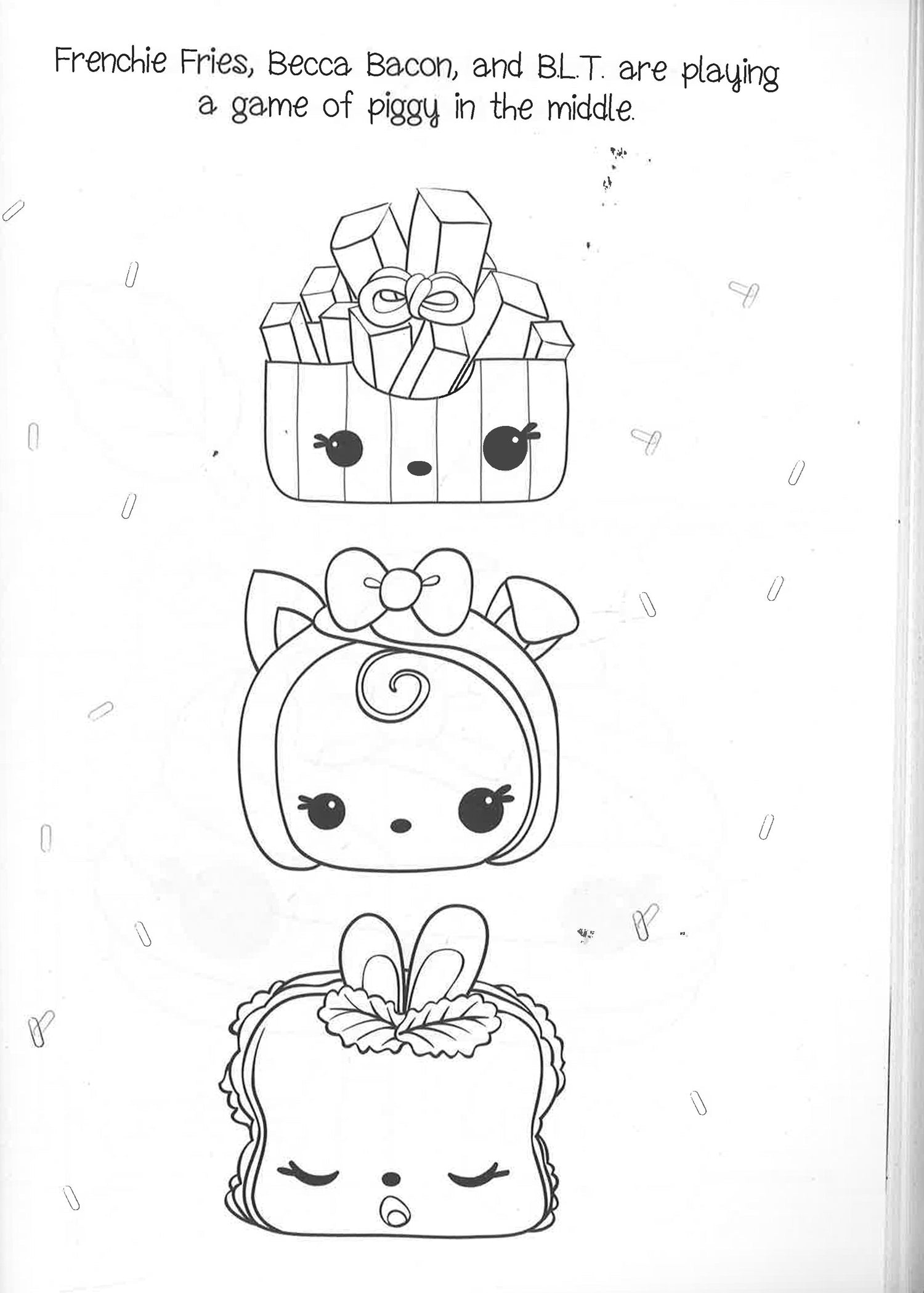 Num noms stacks of coloring over pages of coloring â
