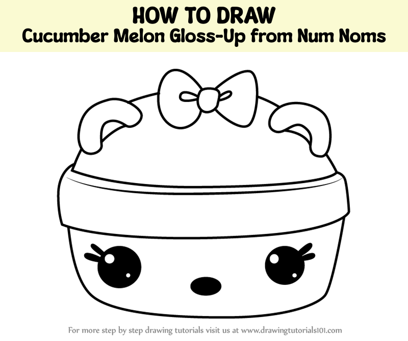 How to draw cucumber melon gloss