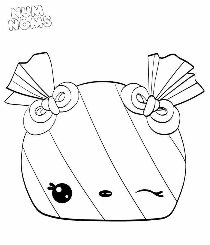 Printable num nom coloring pages pdf