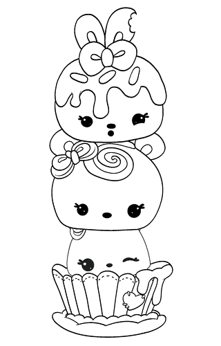 Free printable num noms coloring pages