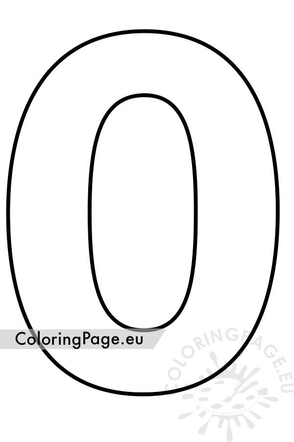 Number template pdf coloring page