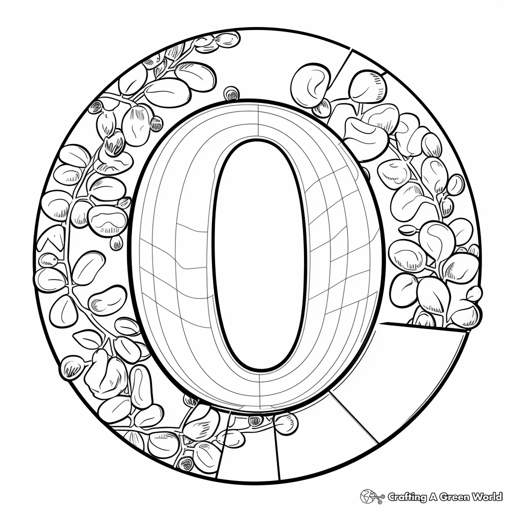 Letter o coloring pages