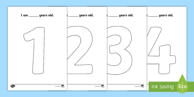 Age to big numbers colouring pages teacher made