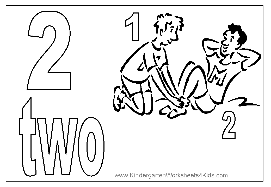 Number coloring pages