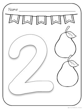 Number coloring pages