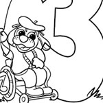 Free coloring pages learning numbers