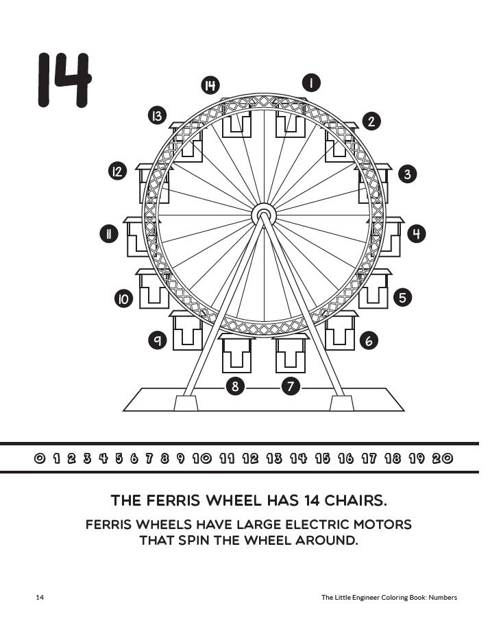 The little engineer coloring book numbers pdf best mom ideas