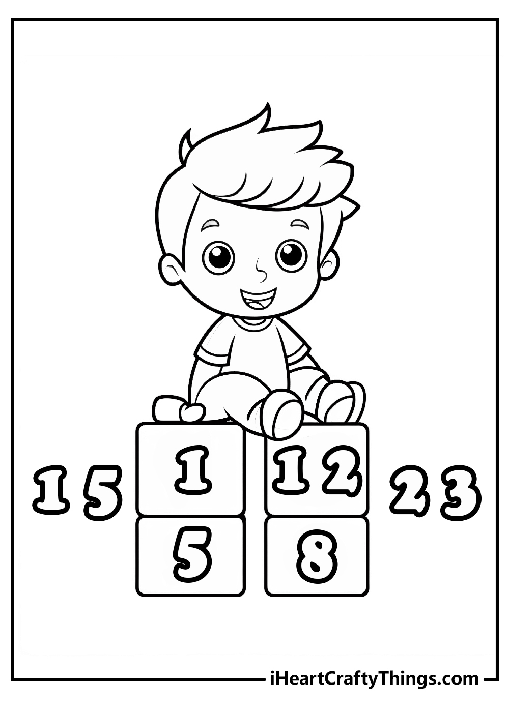 Number coloring pages free printables