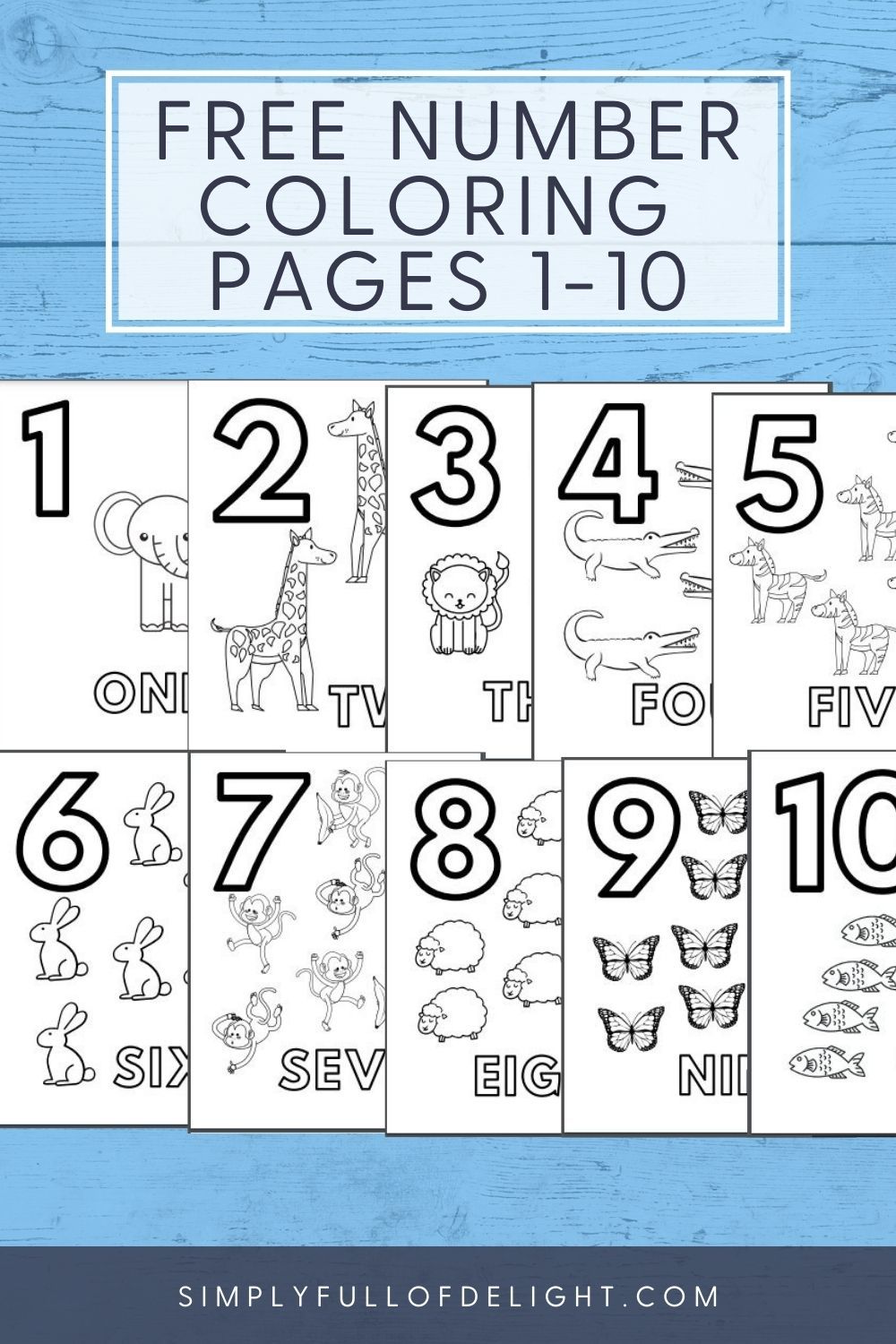 Free number coloring pag