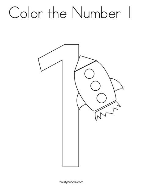 Color the number coloring page