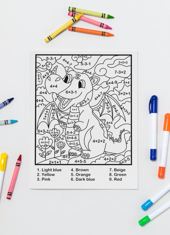 Math color by code coloring sheets