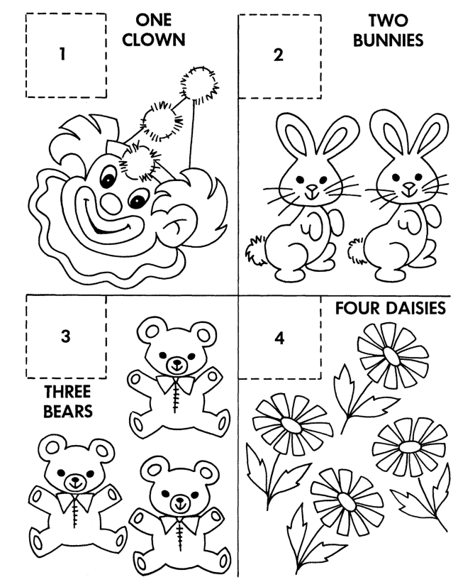 Counting activity sheets count objects activity page sheet