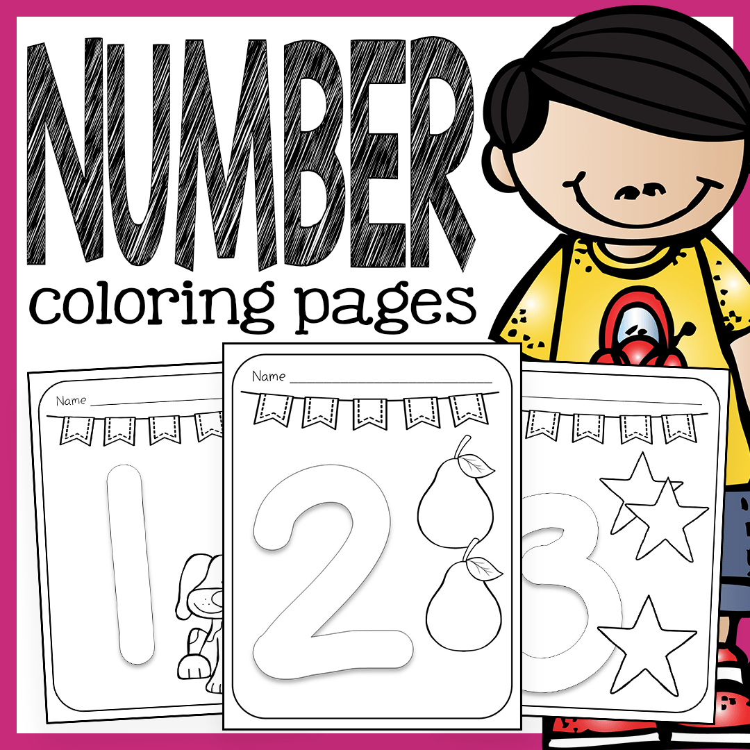 Number coloring pages