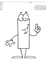 Happy numbers coloring pages to preschool level