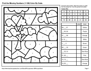 Find the missing numbers