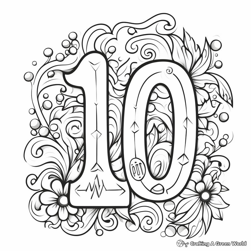 Number coloring pages