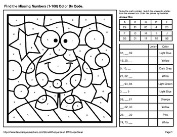 Find the missing numbers