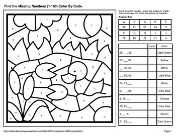 Find the missing numbers