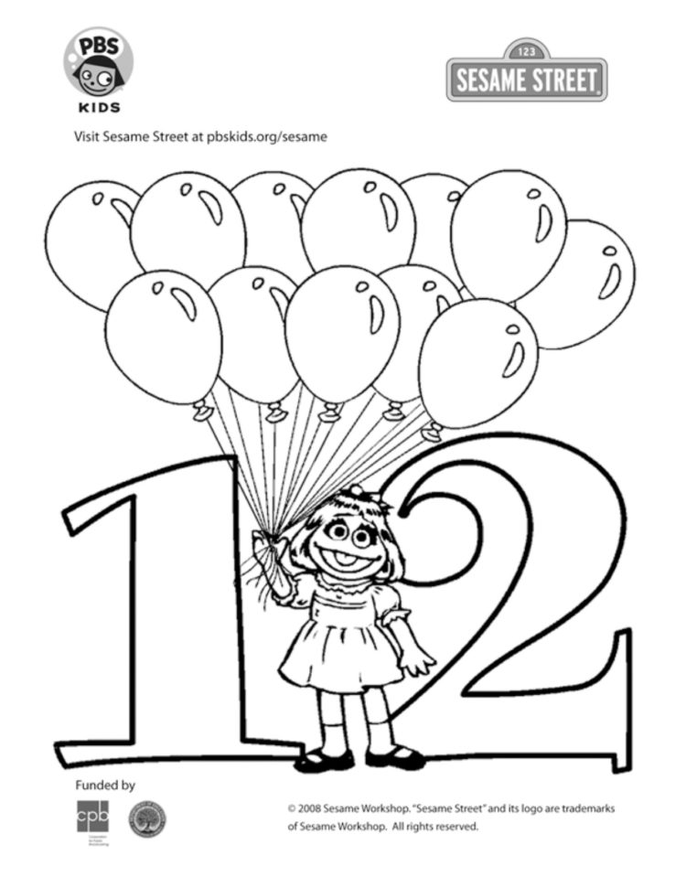 The number coloring page kids coloringâ kids for parents