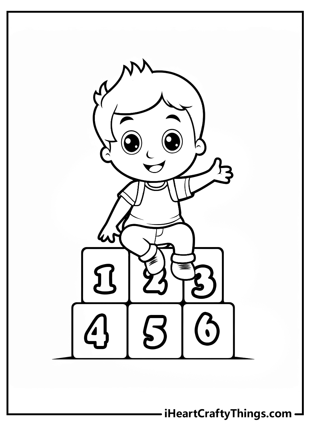 Number coloring pages free printables