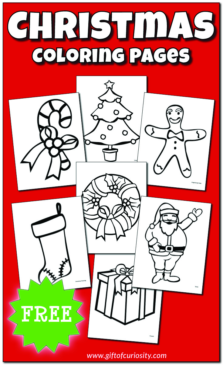 Christmas coloring pages free printable