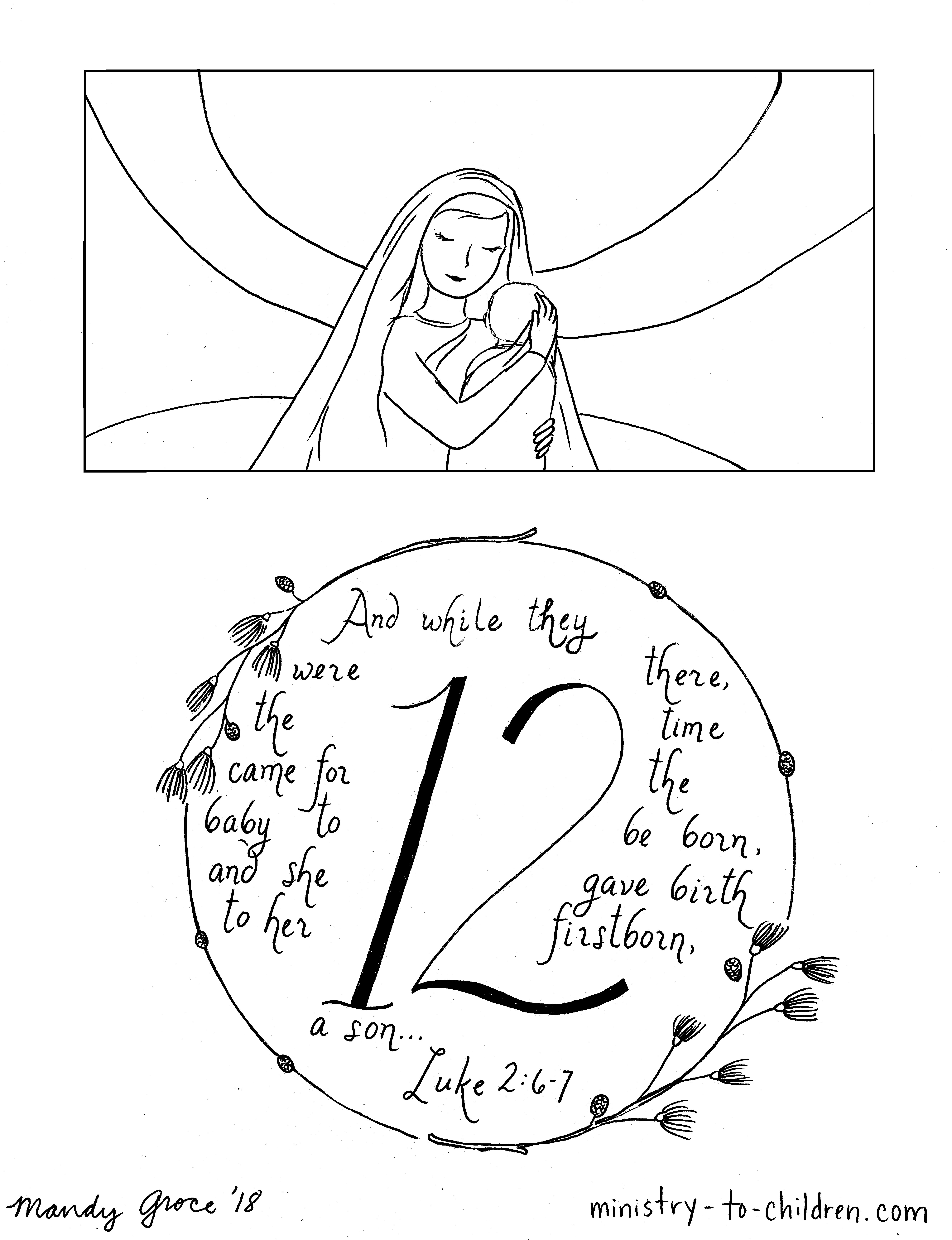 Advent coloring pages activities for kids â sunday school