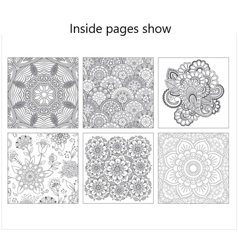 Cheap funny pages of korean mandala flower coloring book for children adult doodle drawing