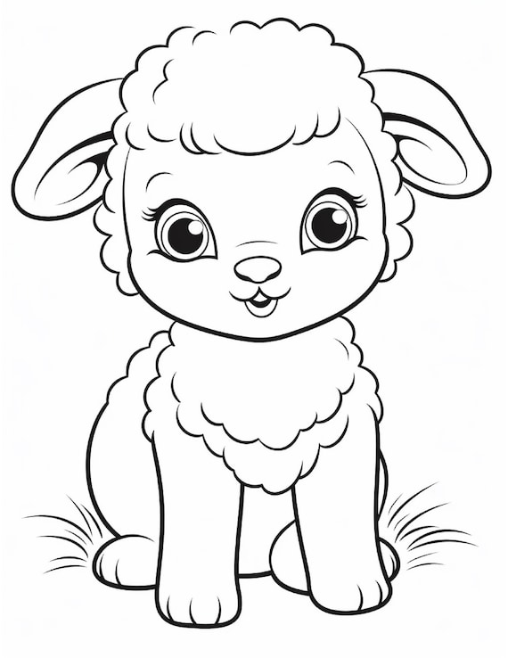 Cute animal coloring pages for kids vol cute animal coloring pages for kids kids coloring pages digital download printable