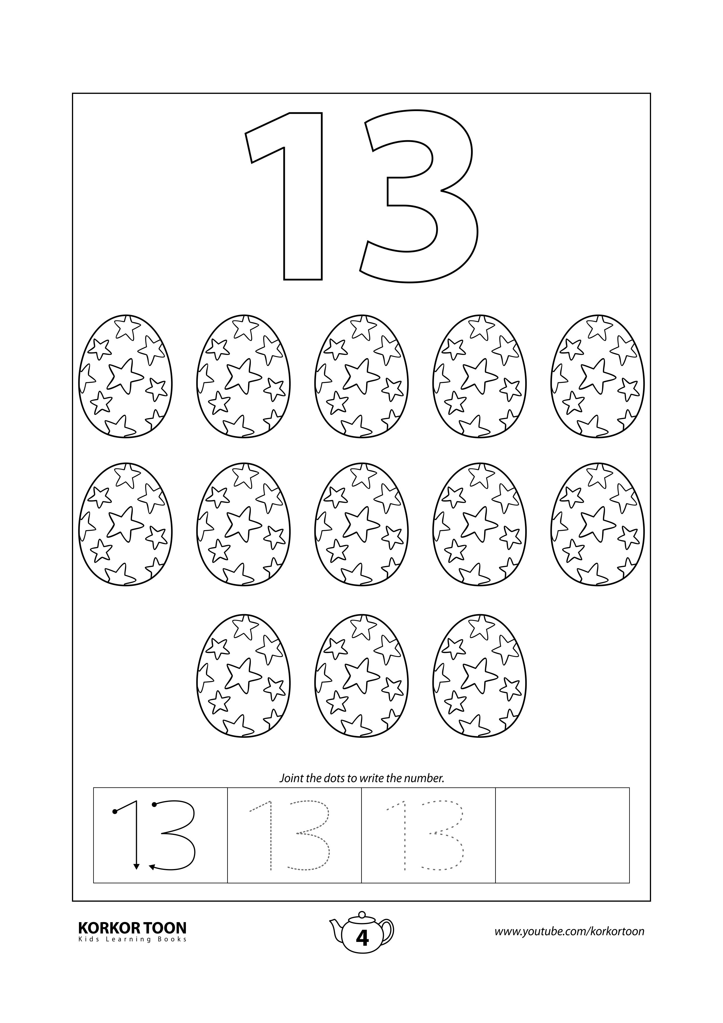 Numbers coloring book for kids number coloring books numbers preschool kids coloring books