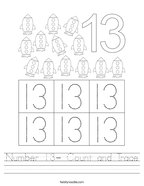 Number worksheets