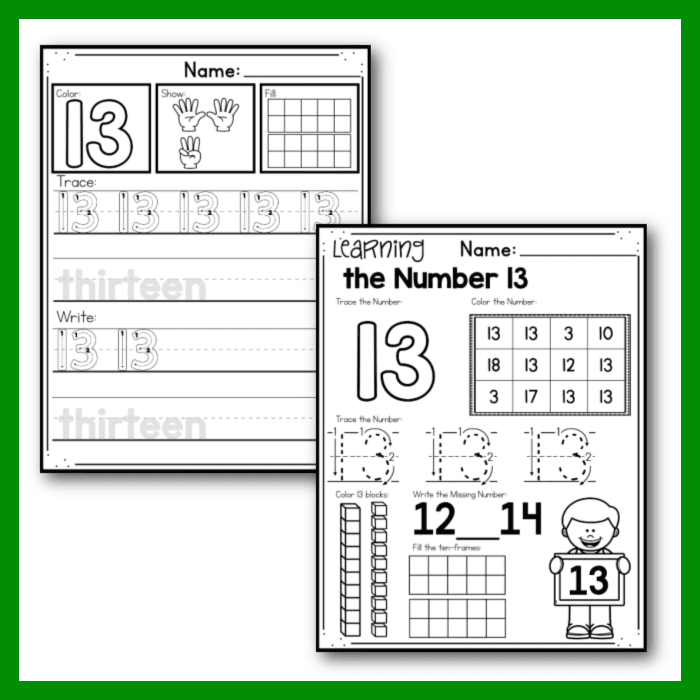 Free printable number worksheets for tracing and number recognition