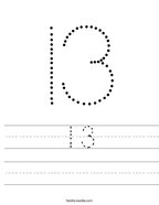 Number worksheets