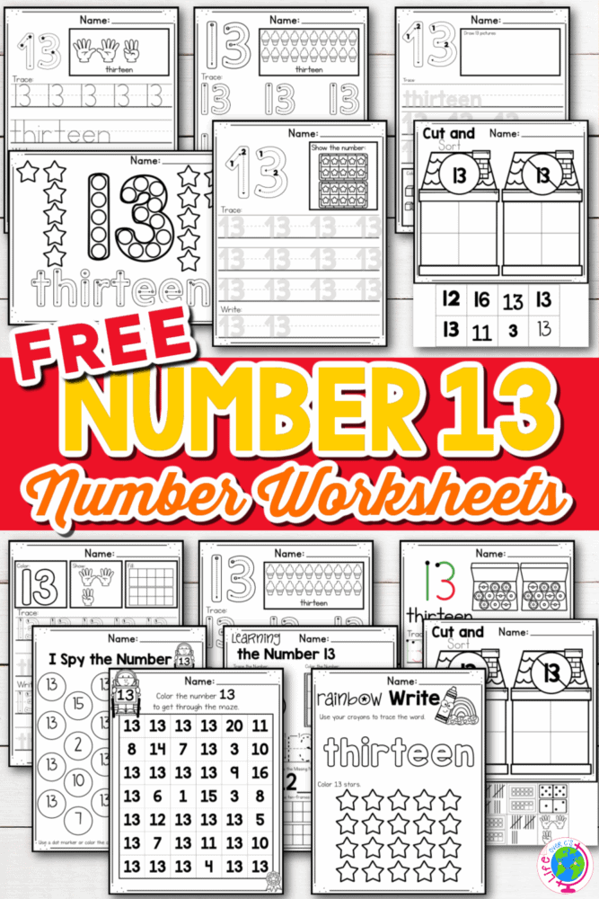 Free printable number worksheets for tracing and number recognition