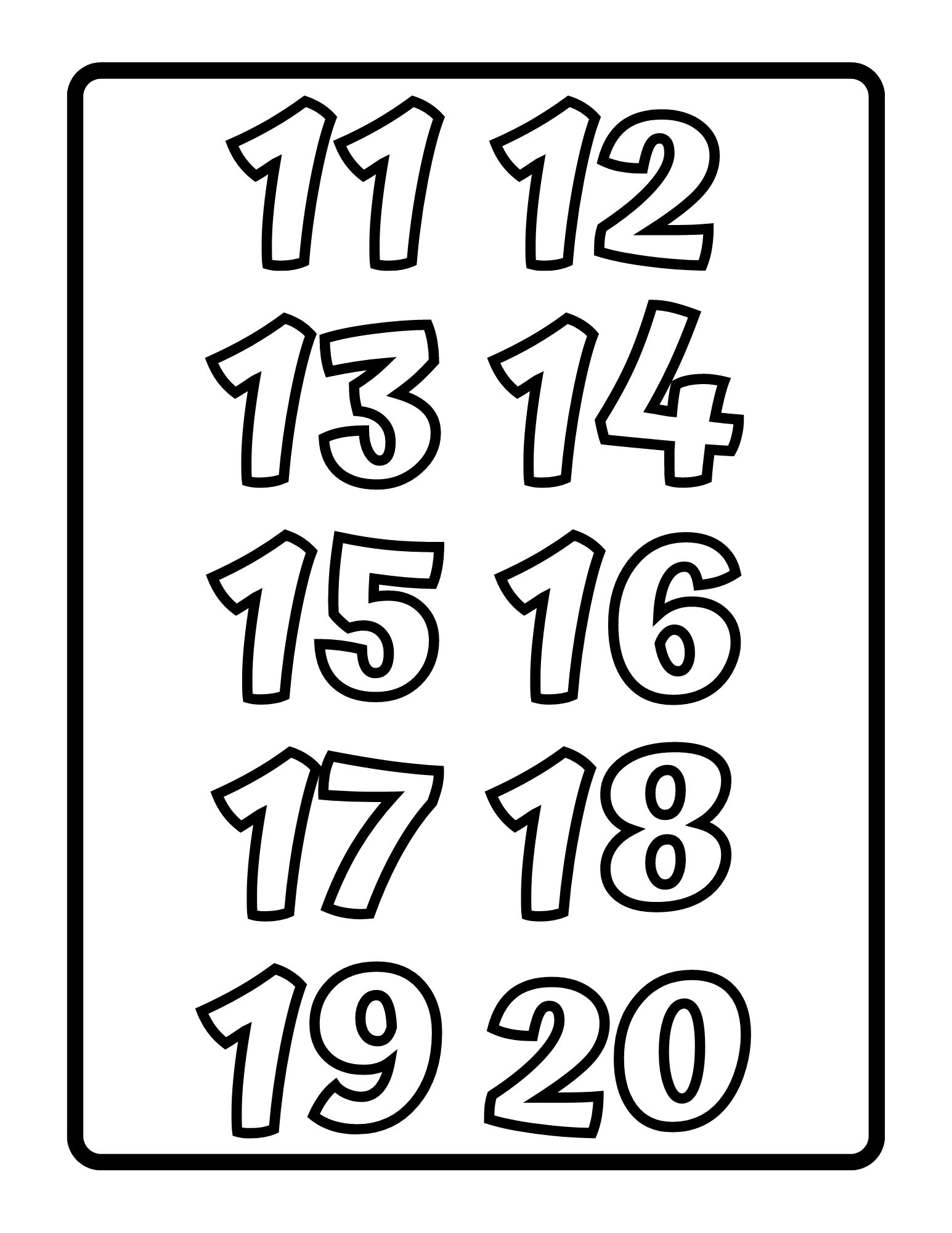 Numbers printable pages to numbers coloring pages for kids and toddlers pdf printable pages