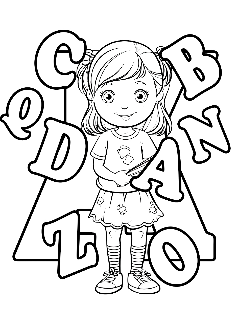 Alphabet coloring pages by coloringpageswk on