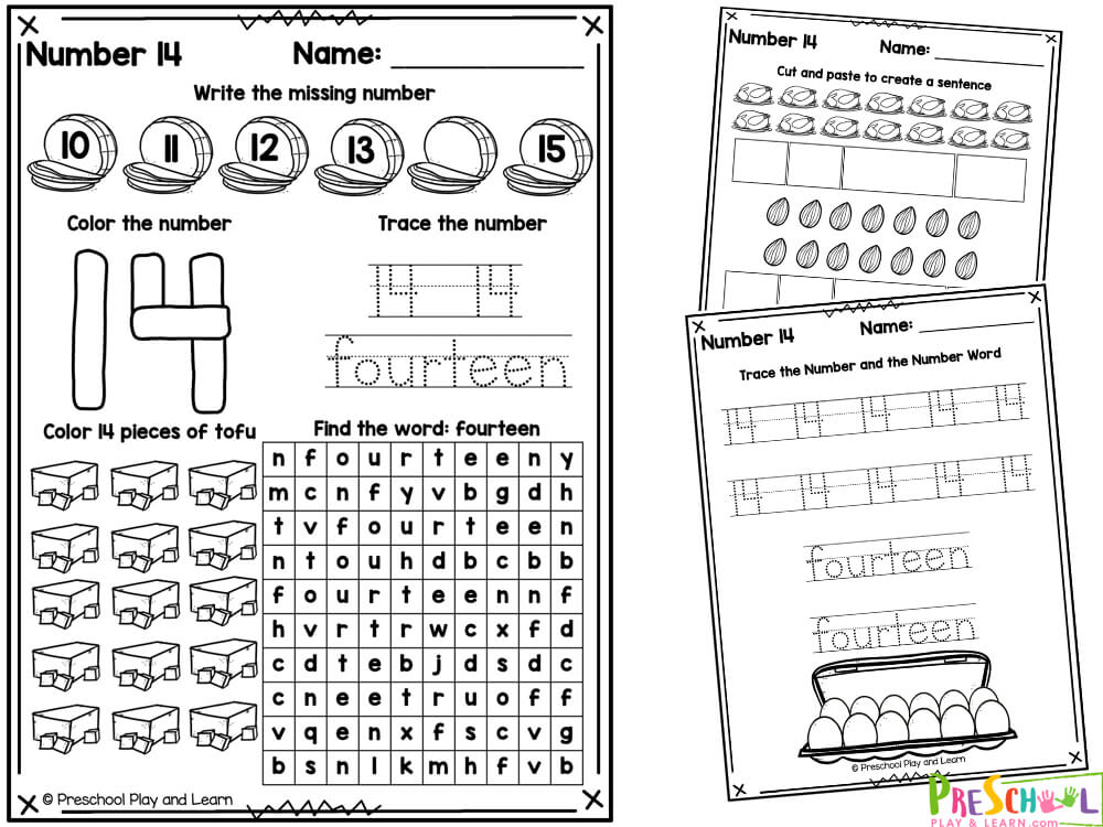 Free printable number tracing worksheets