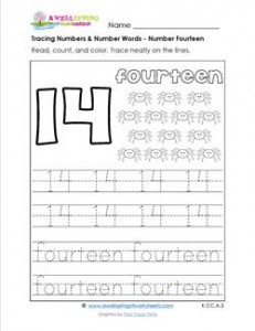 Tracing numbers and number words