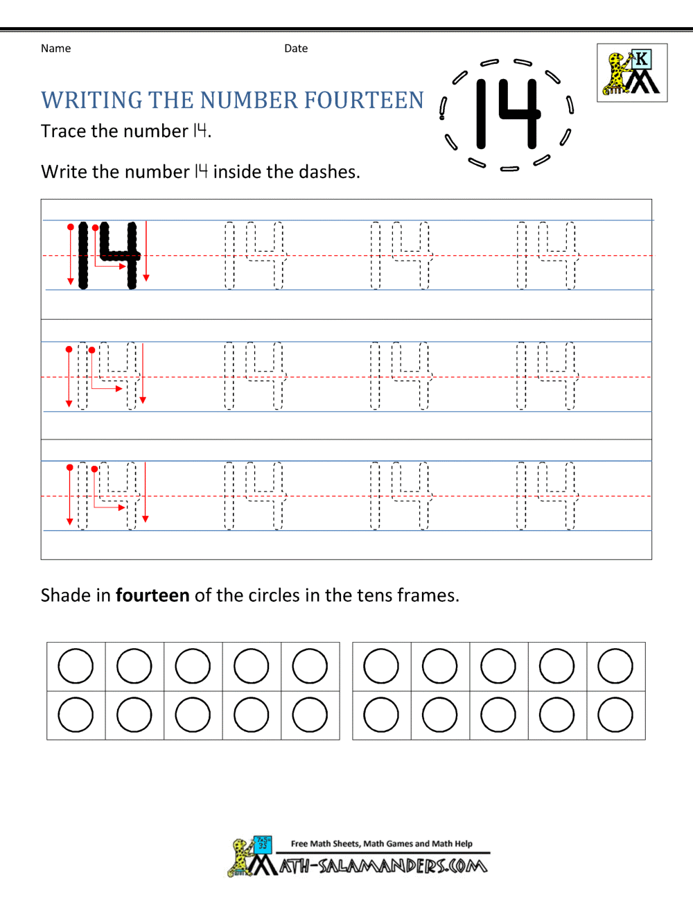 Kindergarten writing worksheets