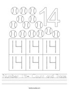 Number worksheets