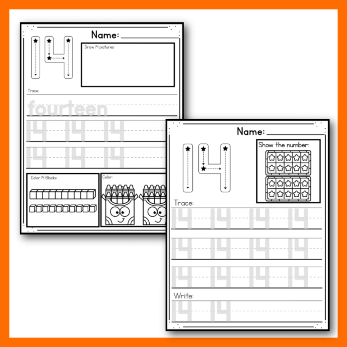 Number worksheets number