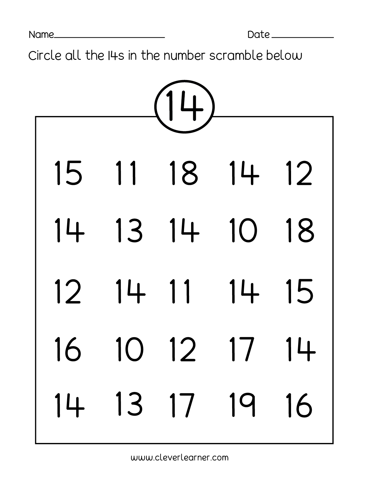 Number writing counting and identification printable worksheets for children