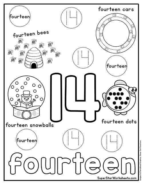 Preschool number worksheets