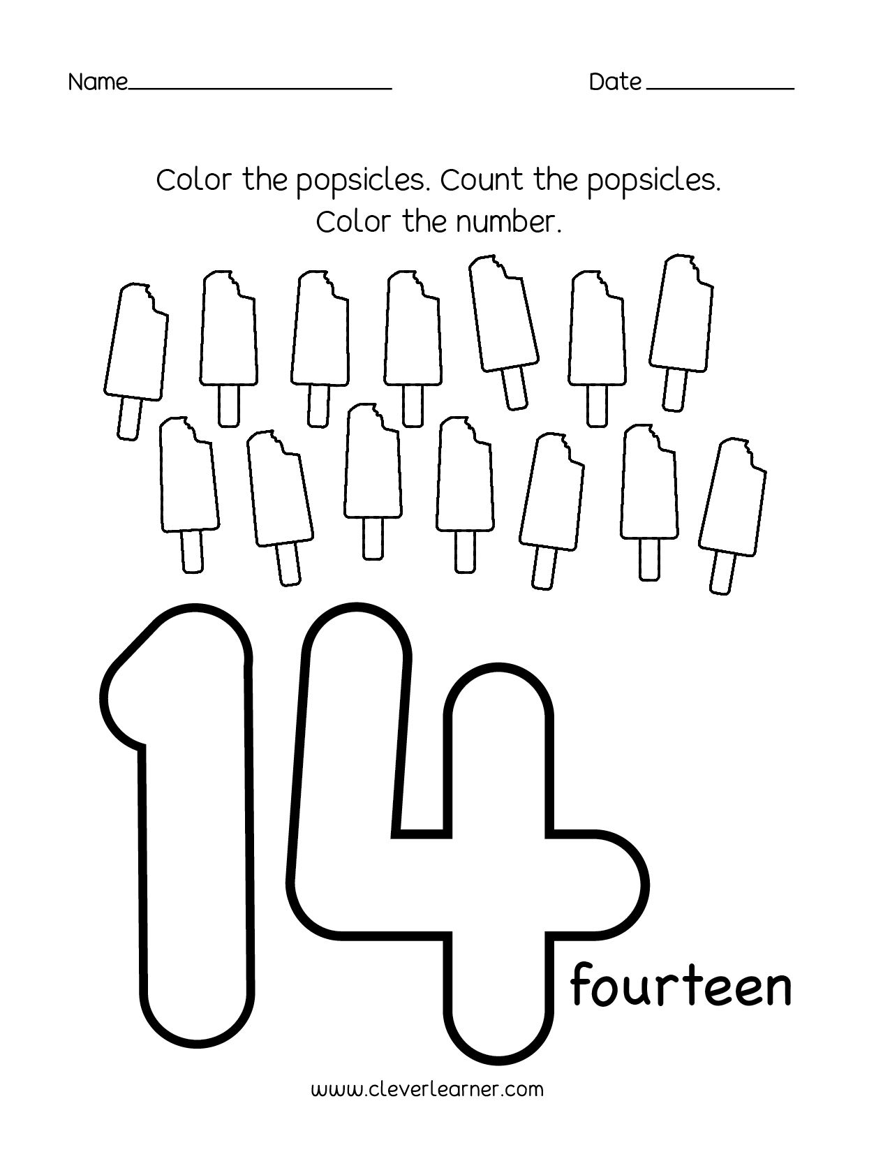 Number writing counting and identification printable worksheets for children