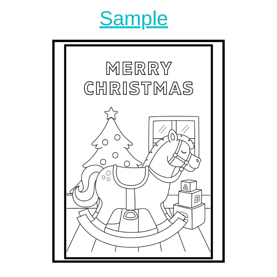 Merry christmas coloring pages for kids