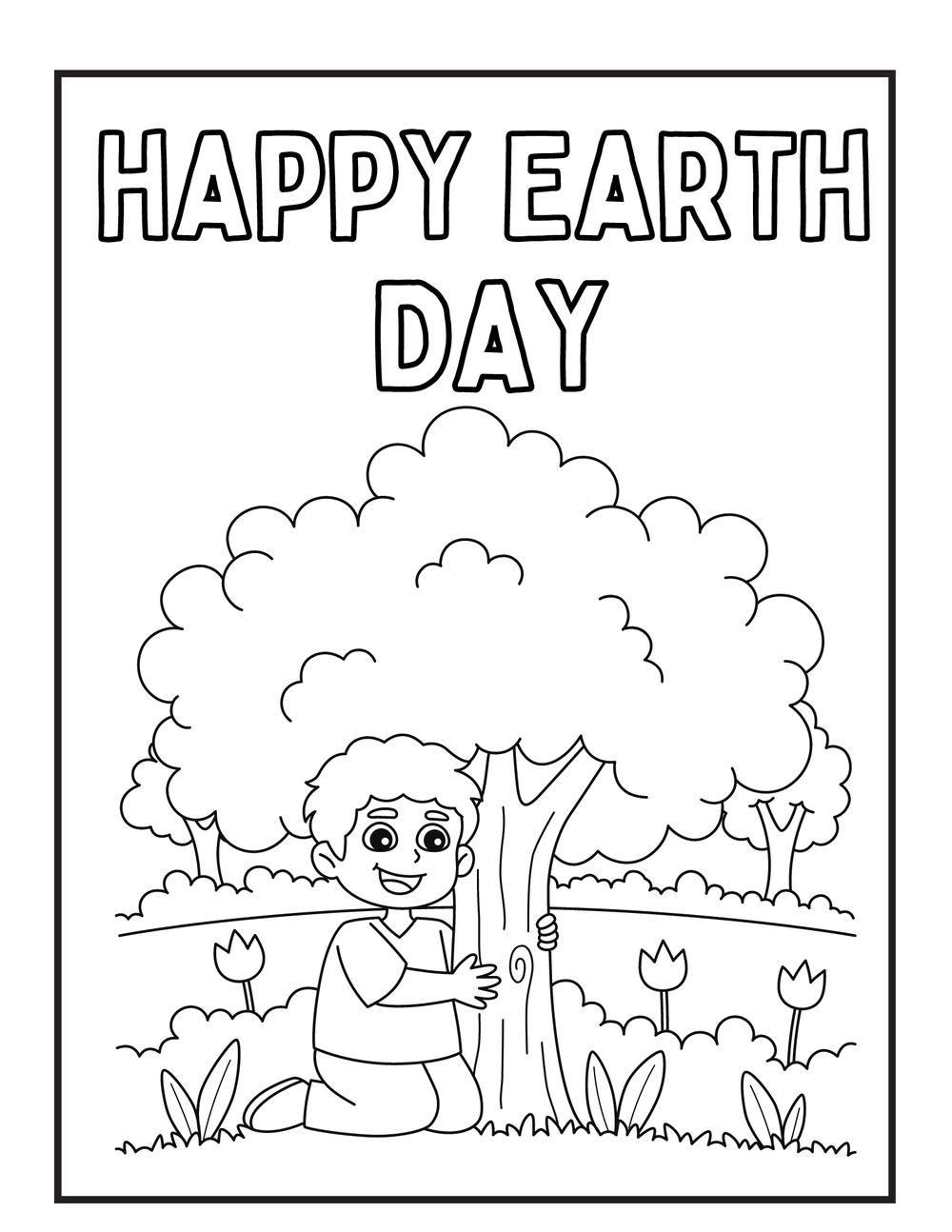 Happy earth day coloring sheets â