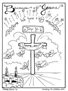 Christmas coloring sheets jesus is our way free printable