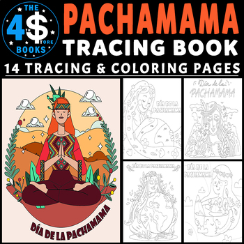 Pachamamas day tracing and coloring pages for kids