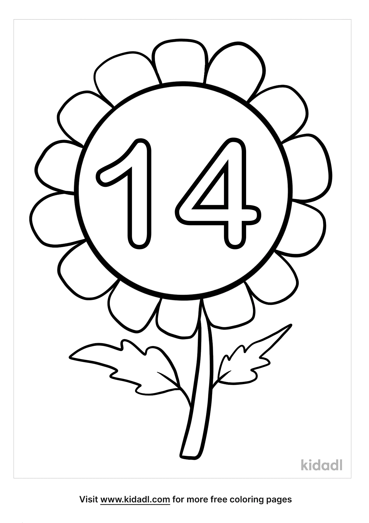 Free number coloring page coloring page printables